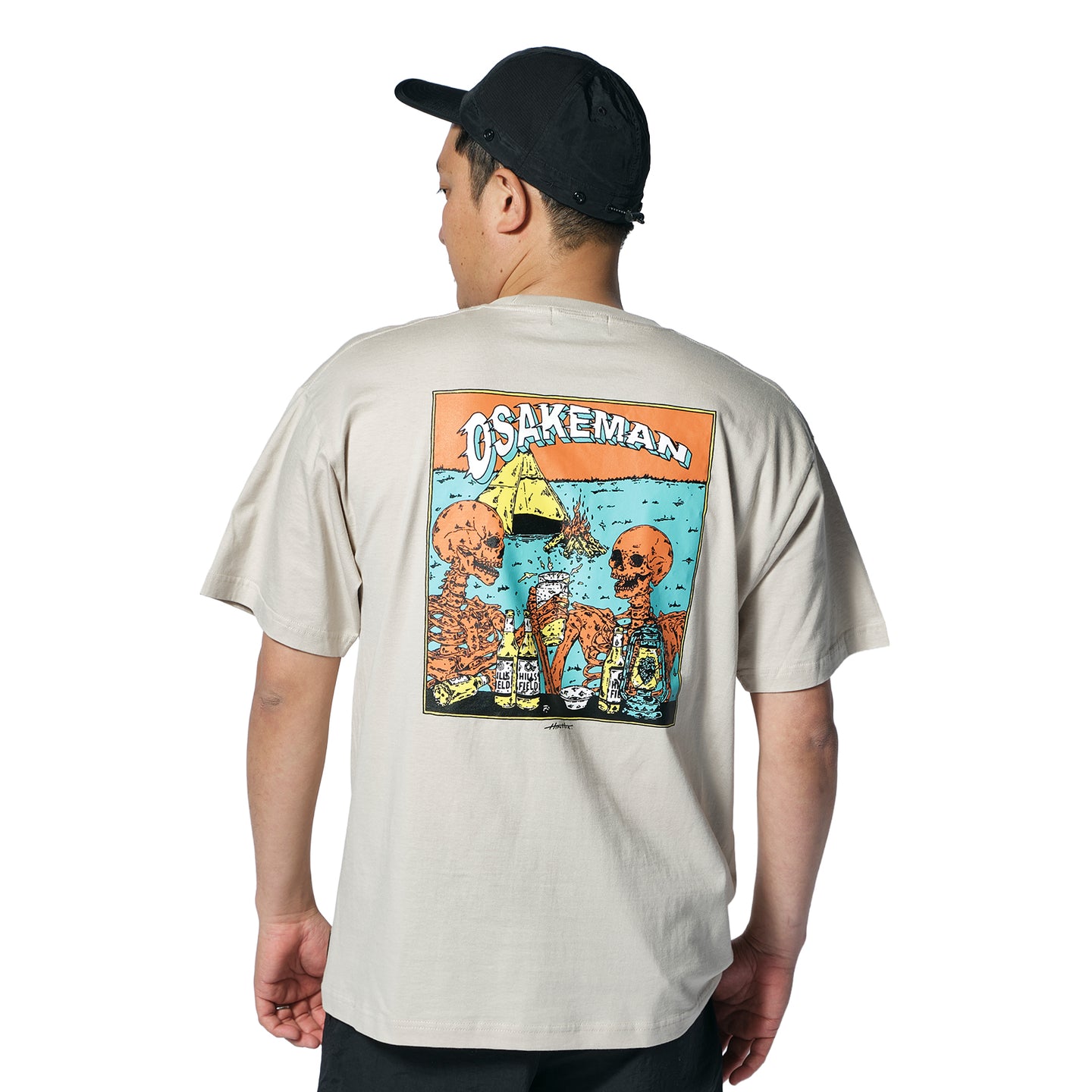 OSAKEMAN T-Shirt お酒マン Tシャツ サンド