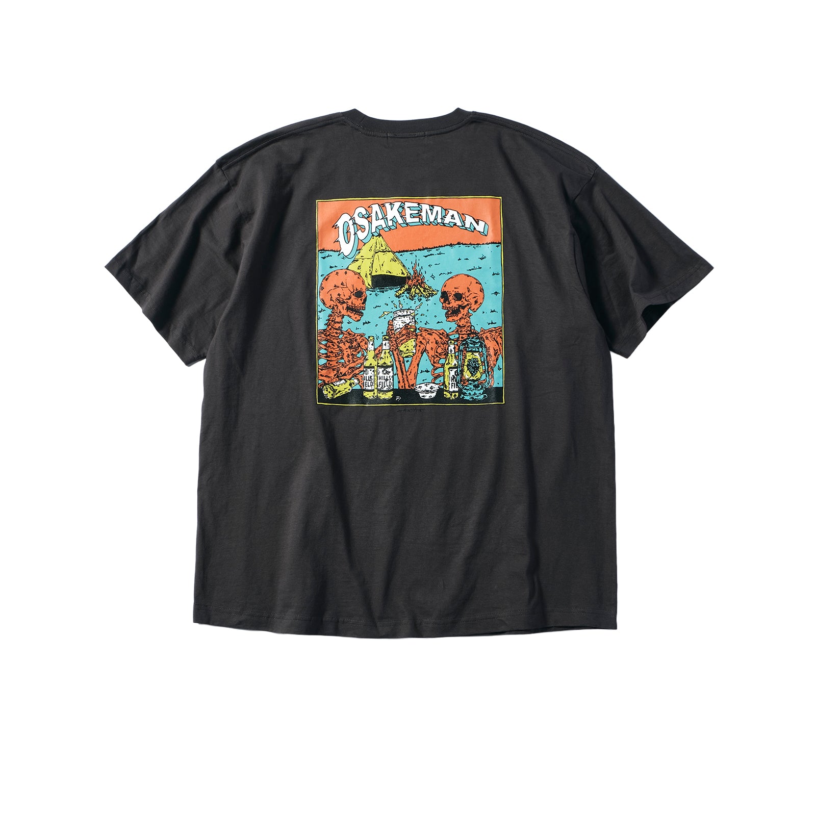 OSAKEMAN T-Shirt お酒マン Tシャツ チャコール – HILLS FIELD