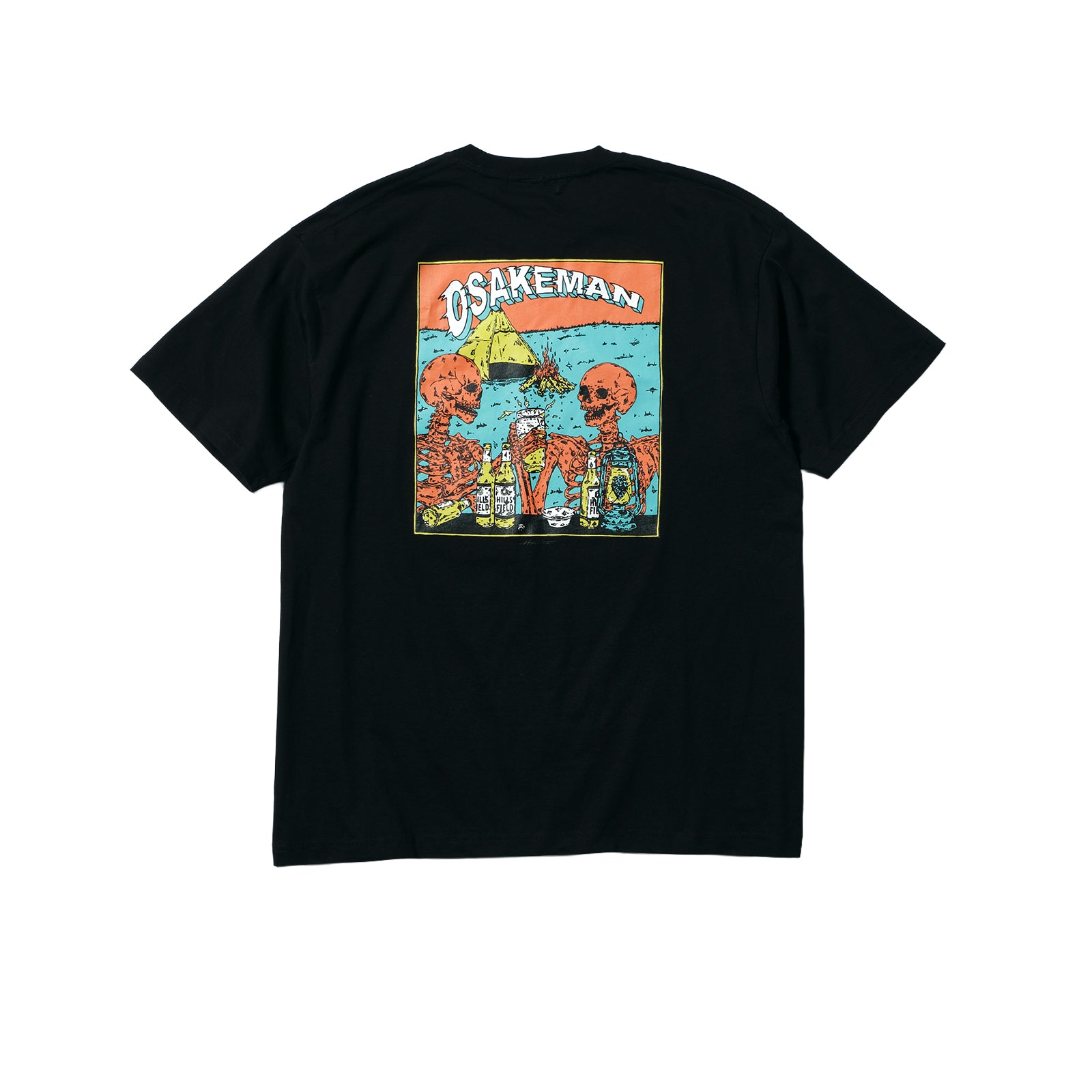 OSAKEMAN T-Shirt お酒マン Tシャツ ブラック