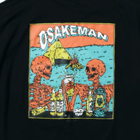 OSAKEMAN T-Shirt お酒マン Tシャツ ブラック