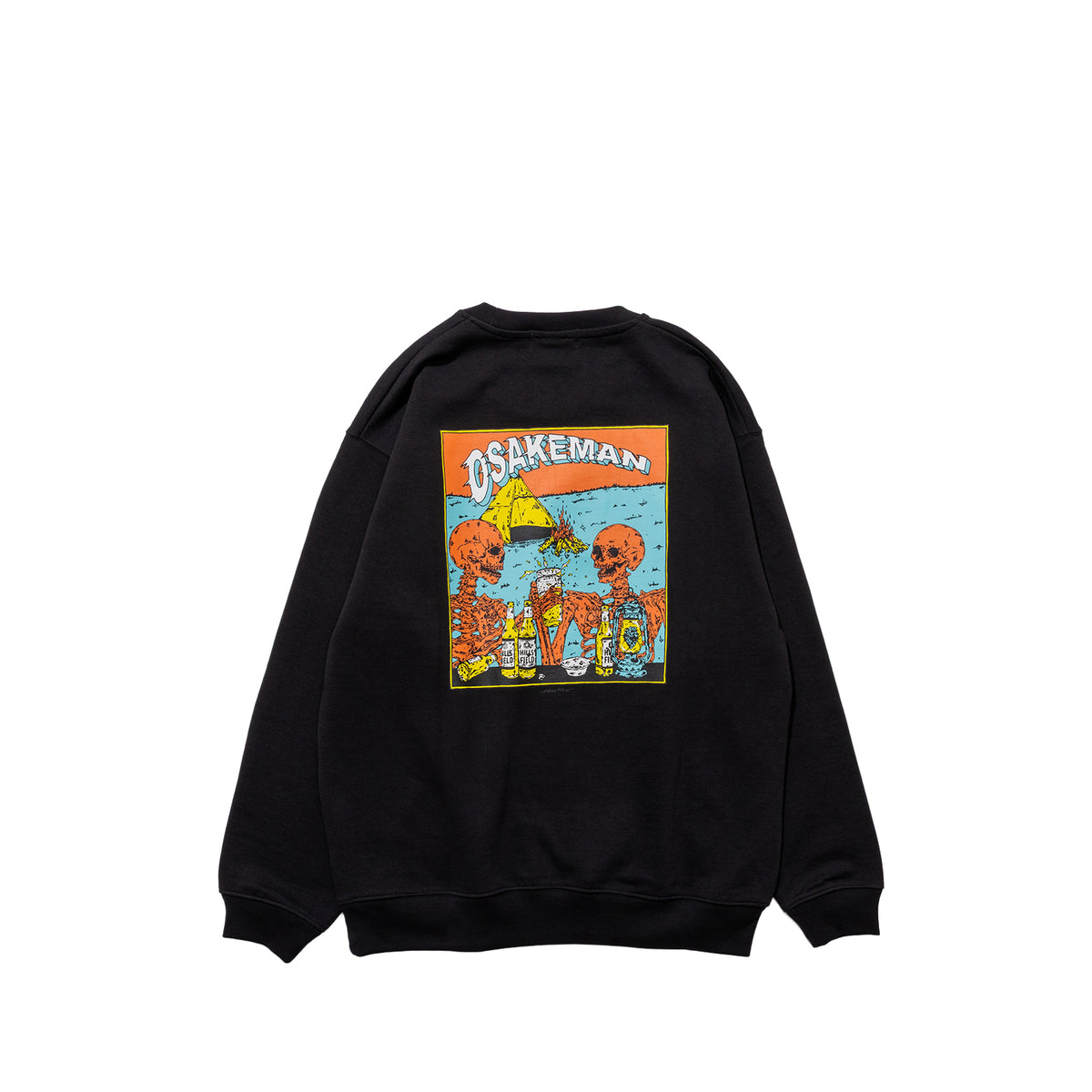 OSAKEMAN CREW NECK ブラック
