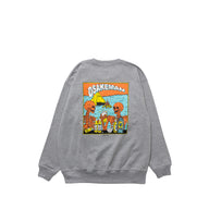 OSAKEMAN CREW NECK ヘザーグレー