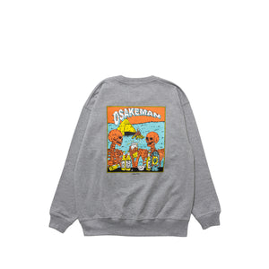 OSAKEMAN CREW NECK ヘザーグレー