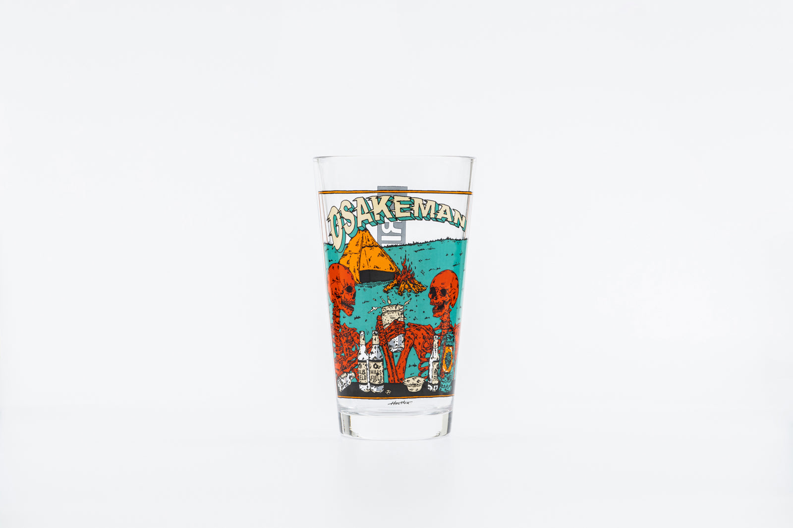 OSAKEMAN・DRINK OR DIE パイントグラス2個＋グラスケースセット