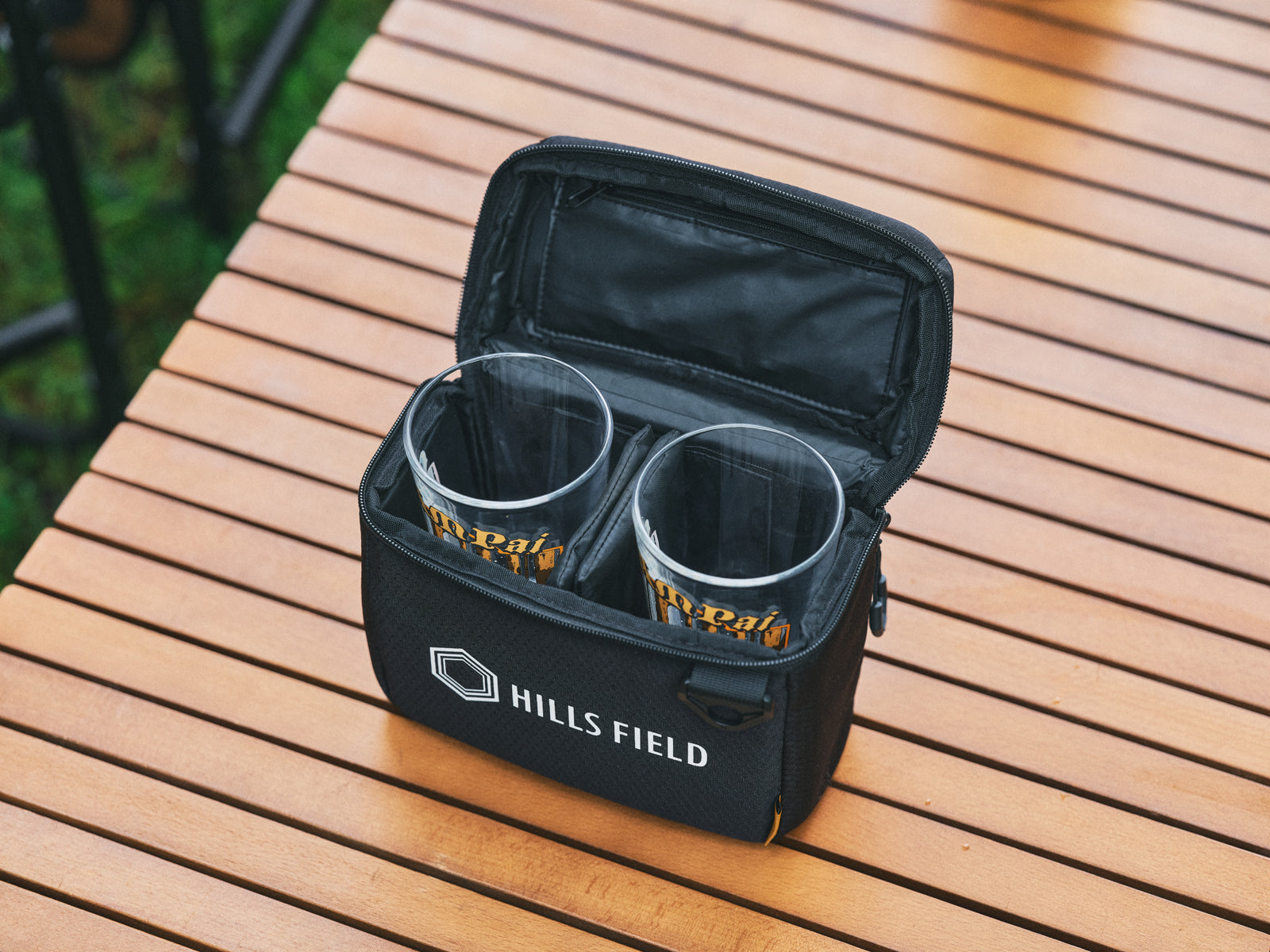 HILLS FIELD【2ndロット】グラスケース OSAKEMAN・DRINK OR DIE パイントグラス2個＋グラスケースセット