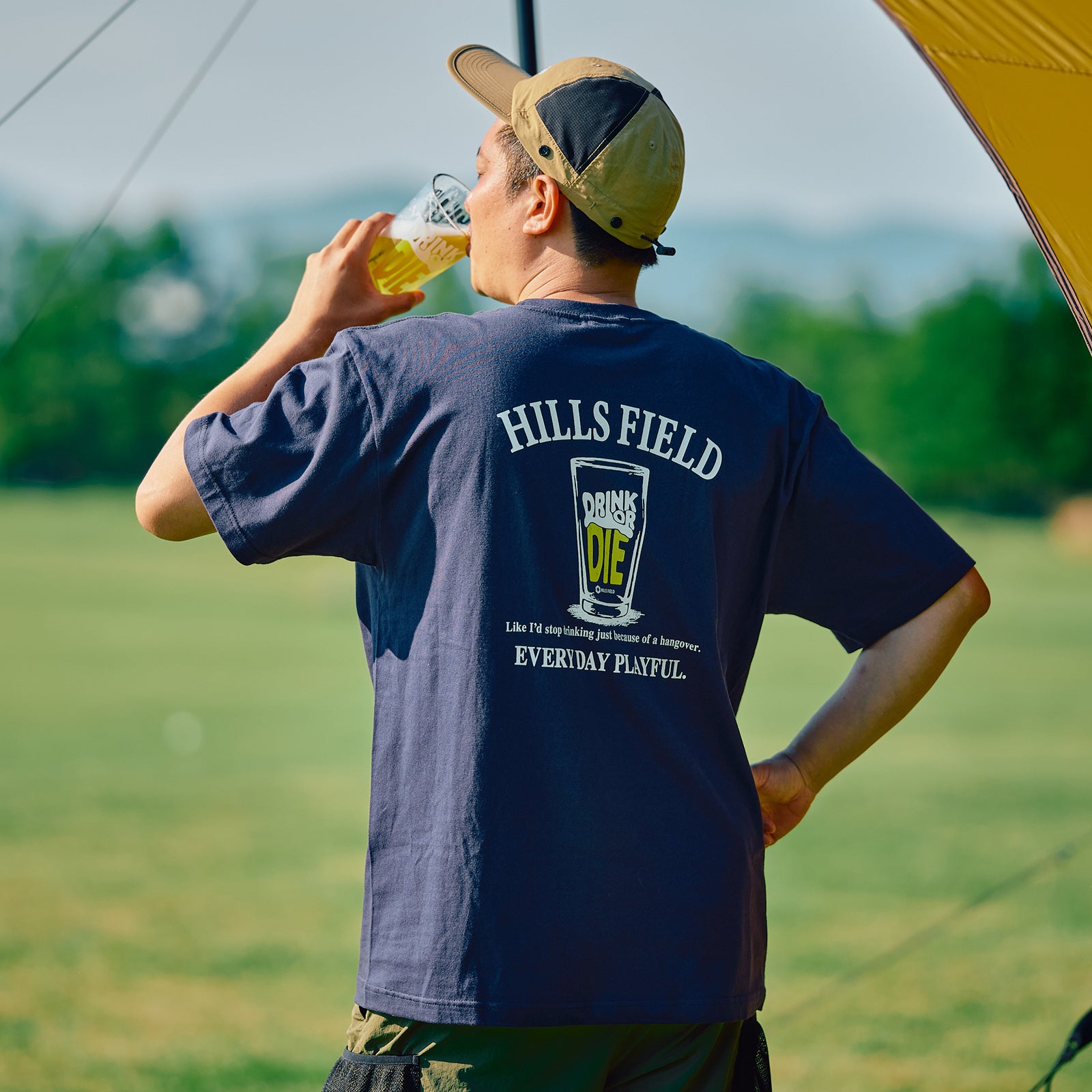 PINT GLASS POCKET T-SHIRT ネイビー