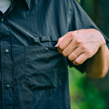 RECYCLED NYLON ORIGINAL S/S SHIRT ブラック
