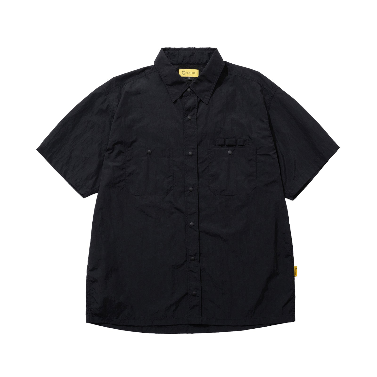 RECYCLED NYLON ORIGINAL S/S SHIRT ブラック