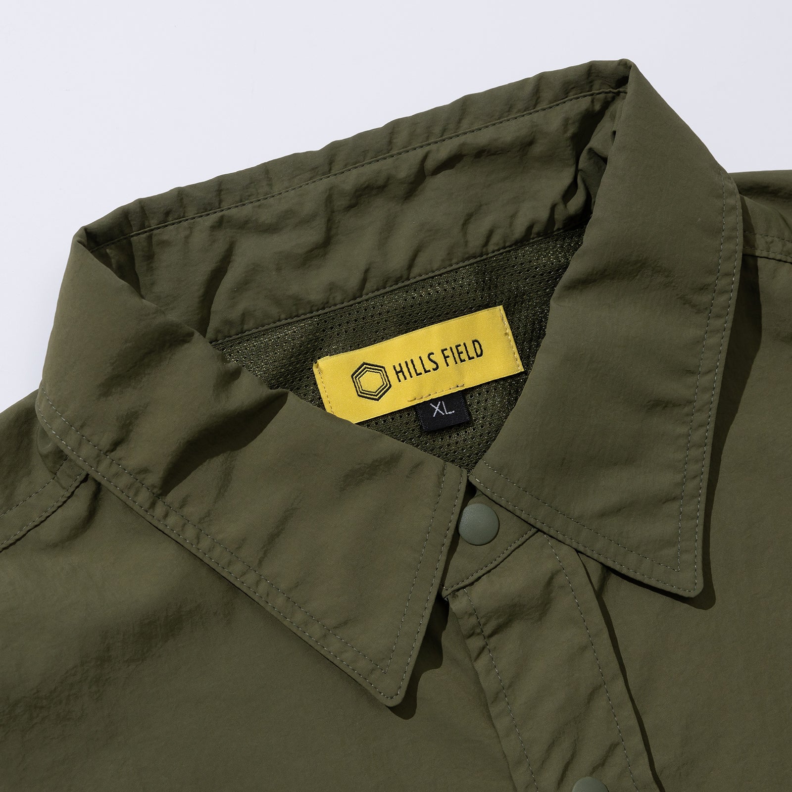 RECYCLED NYLON ORIGINAL S/S SHIRT カーキ