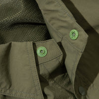 RECYCLED NYLON ORIGINAL S/S SHIRT カーキ