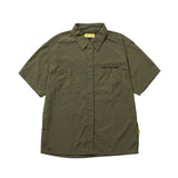 RECYCLED NYLON ORIGINAL S/S SHIRT カーキ