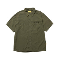 RECYCLED NYLON ORIGINAL S/S SHIRT カーキ