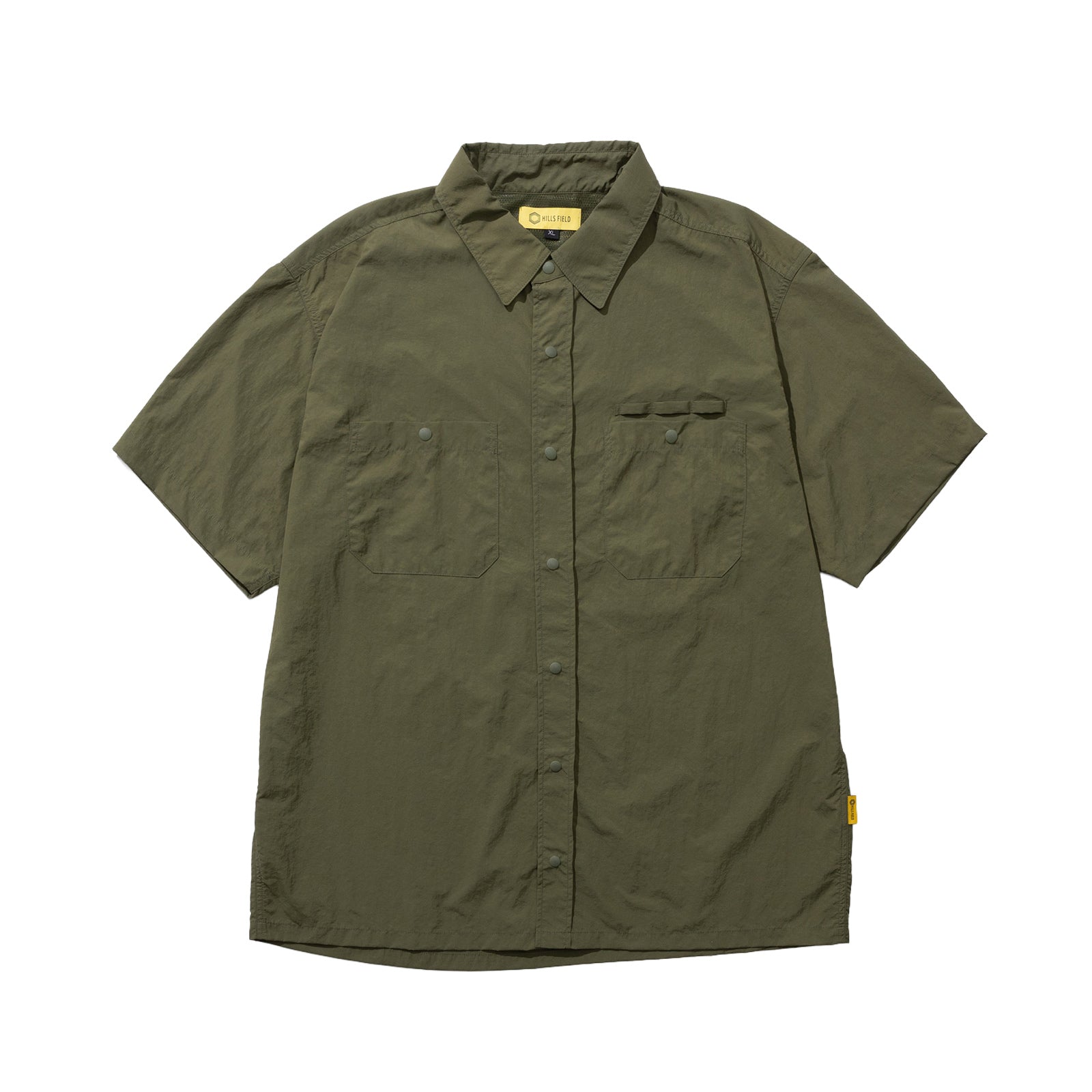 RECYCLED NYLON ORIGINAL S/S SHIRT カーキ