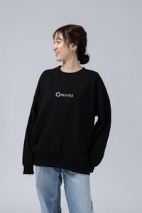 HILLSFIELD Logo Sweatshirt ロゴトレーナー ブラック