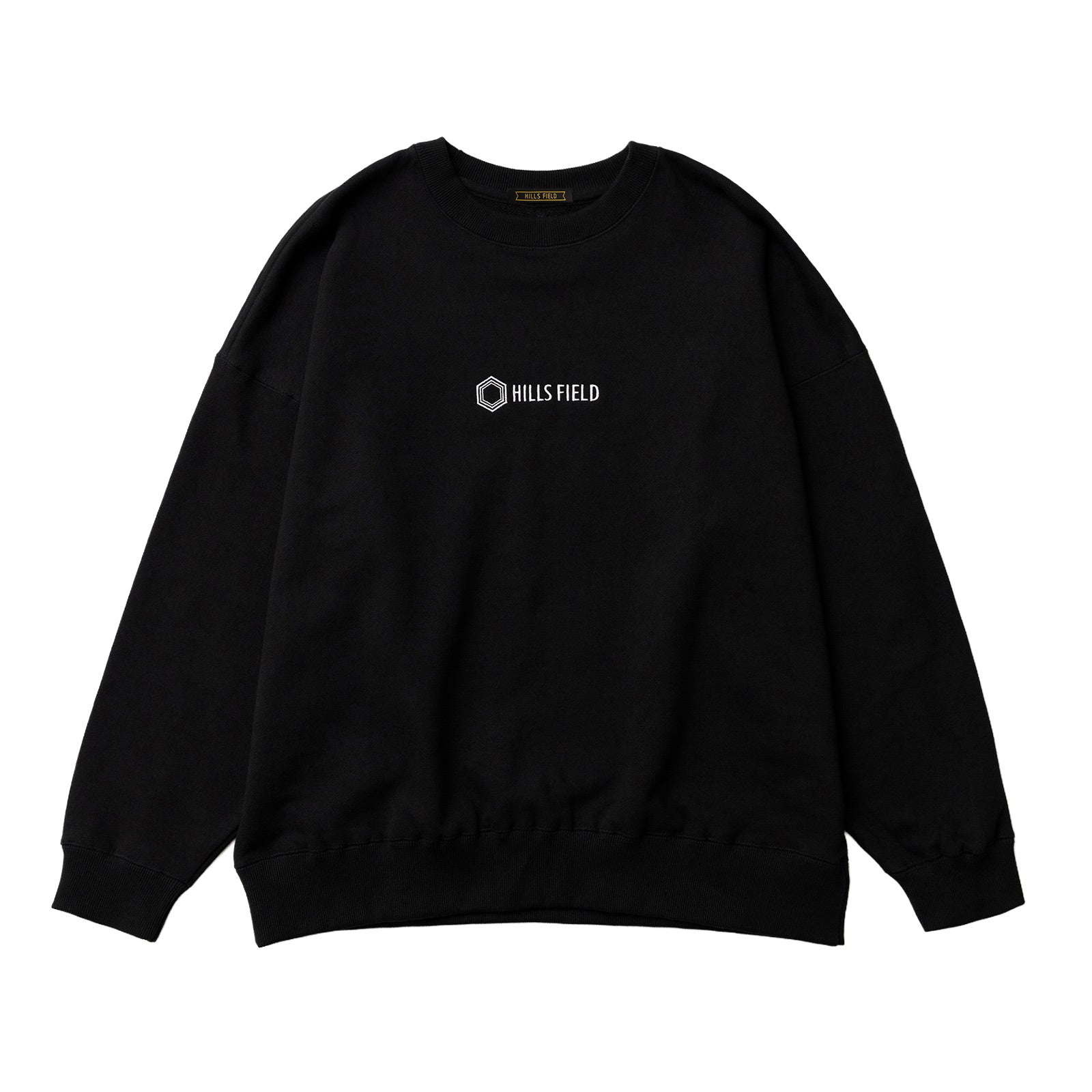 HILLSFIELD Logo Sweatshirt ロゴトレーナー ブラック