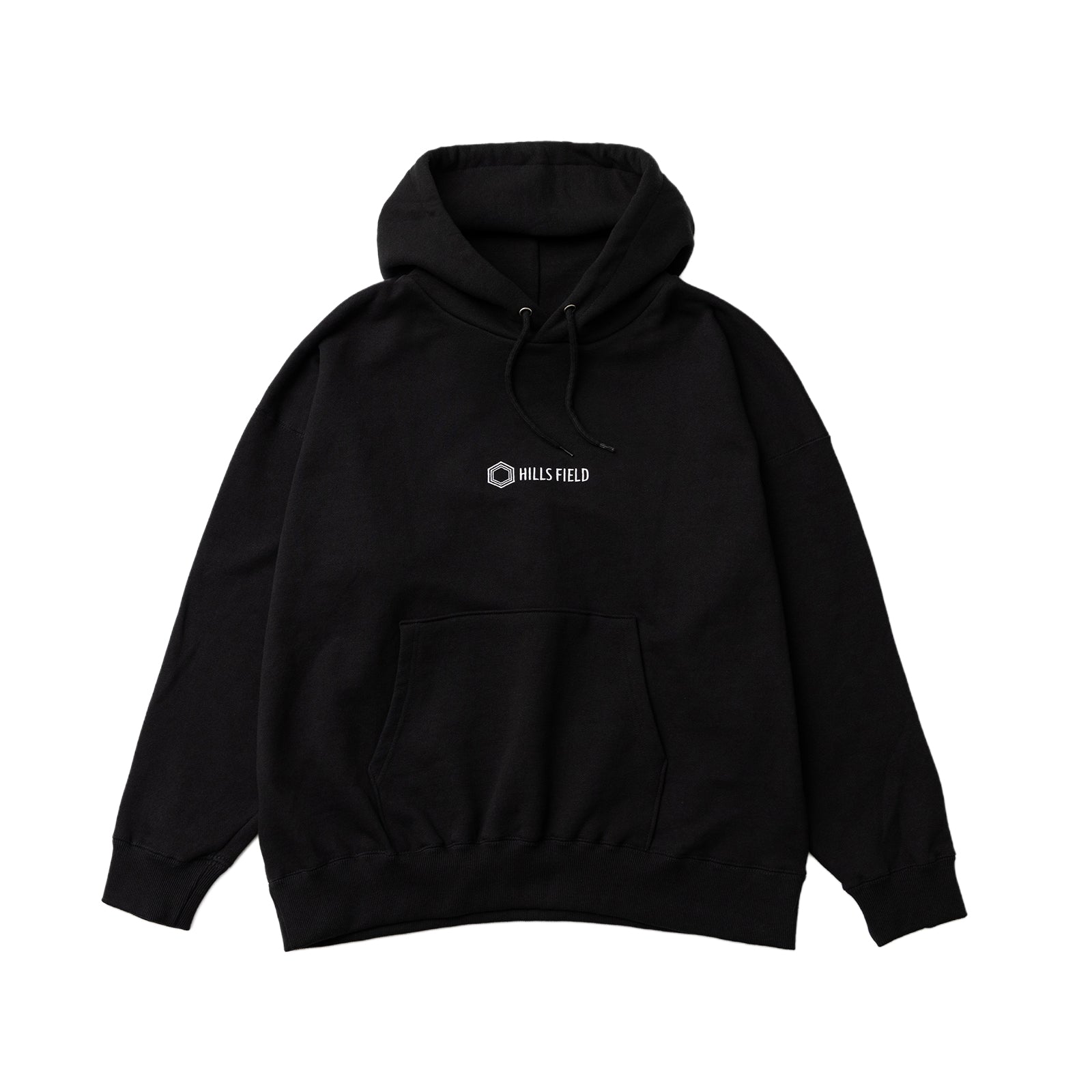 HILLS FIELD LOGO HOODIE ロゴフーディ ブラック