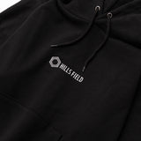 HILLS FIELD LOGO HOODIE ロゴフーディ ブラック