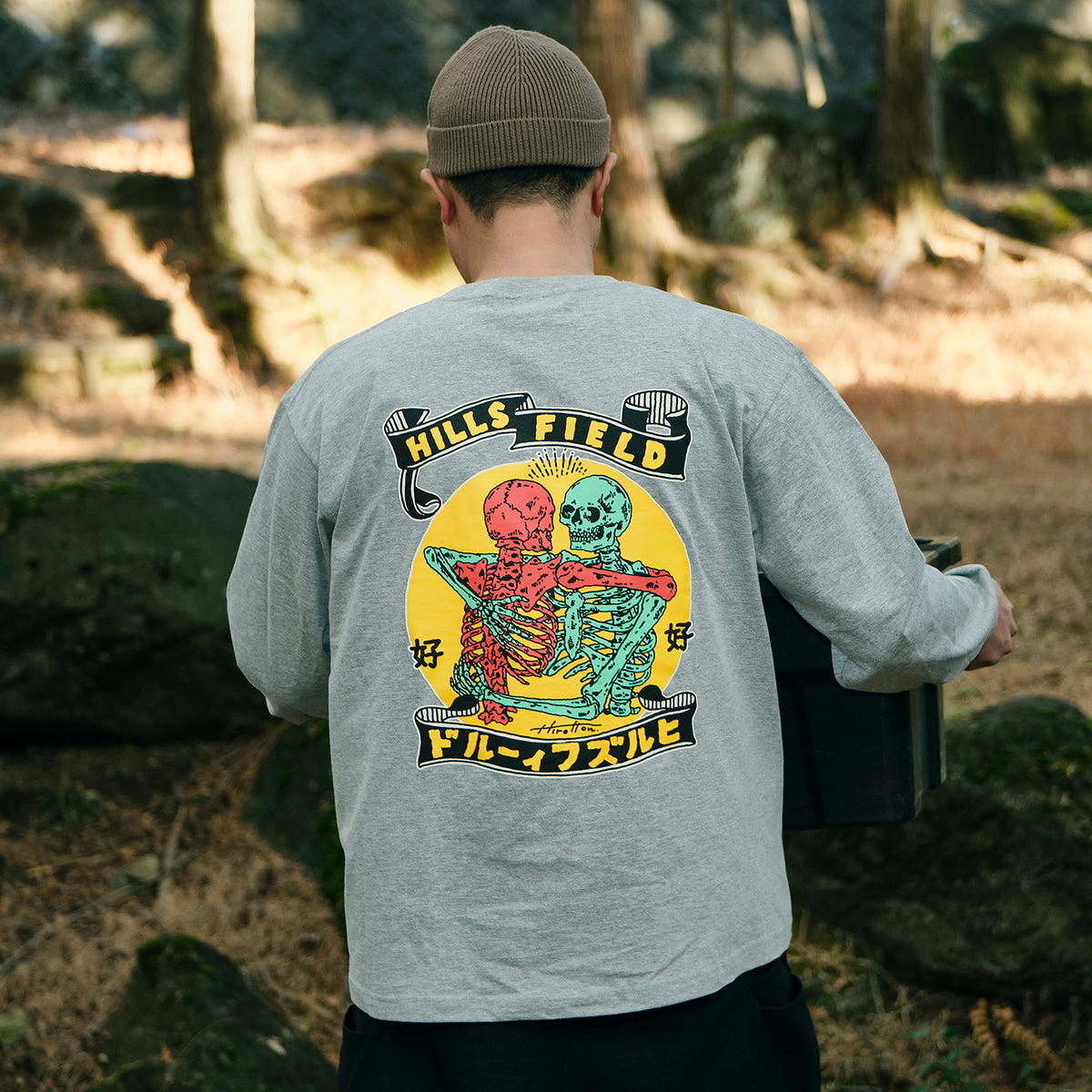 SUKISUKI L/S T-shirt  すきすきロングTシャツ ヘザーグレー