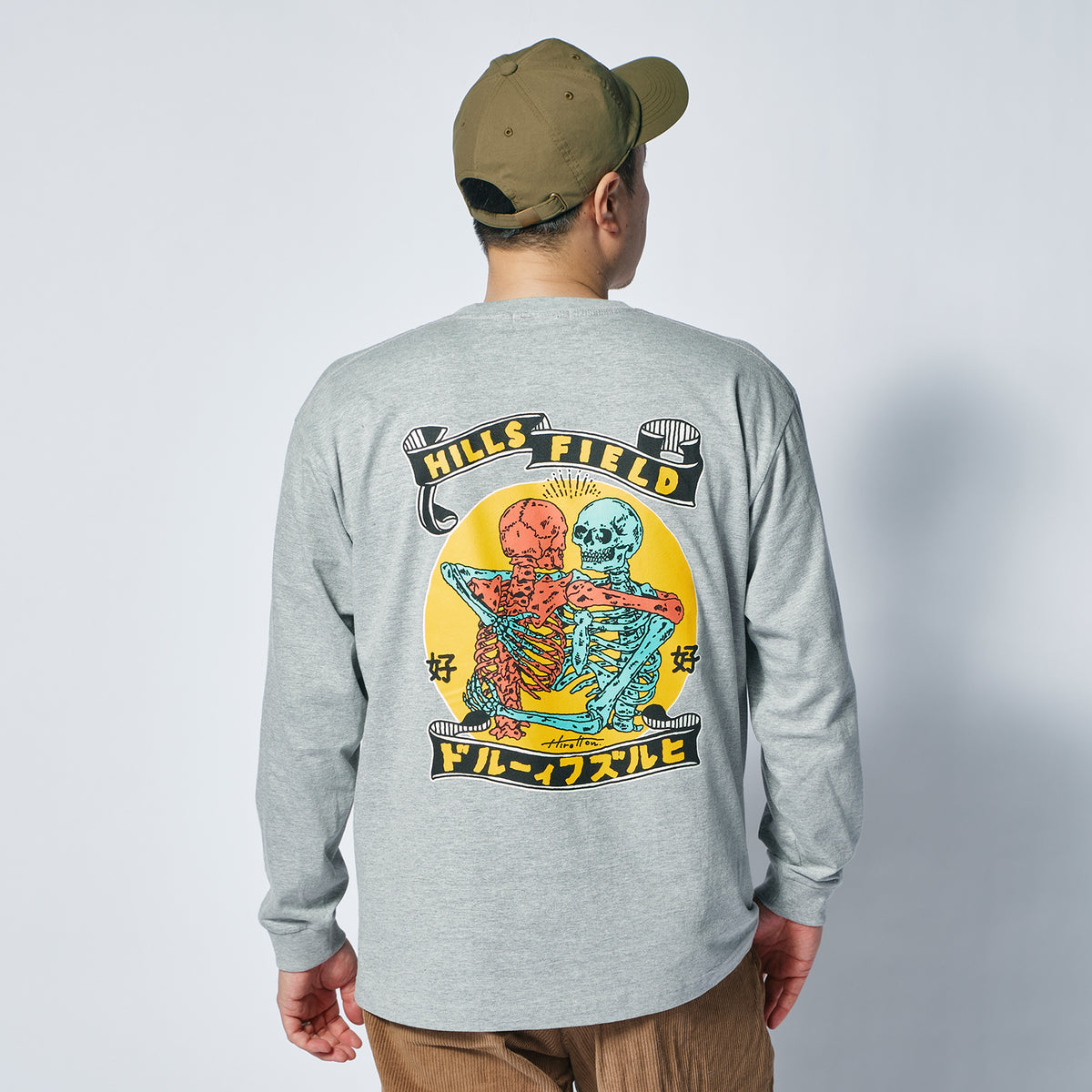 SUKISUKI L/S T-shirt  すきすきロングTシャツ ヘザーグレー