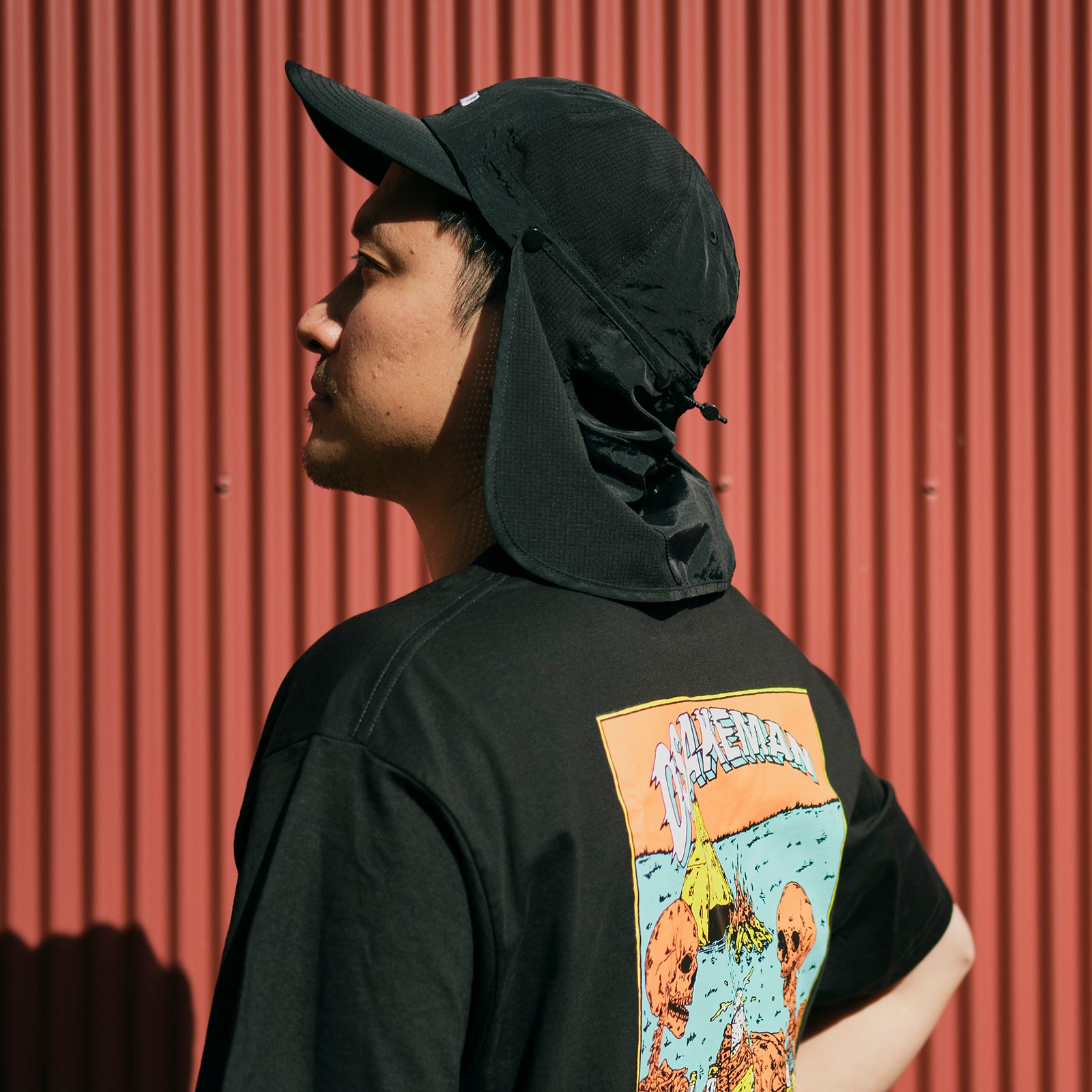 SUNSHADE PACKABLE MESH CAP ブラック