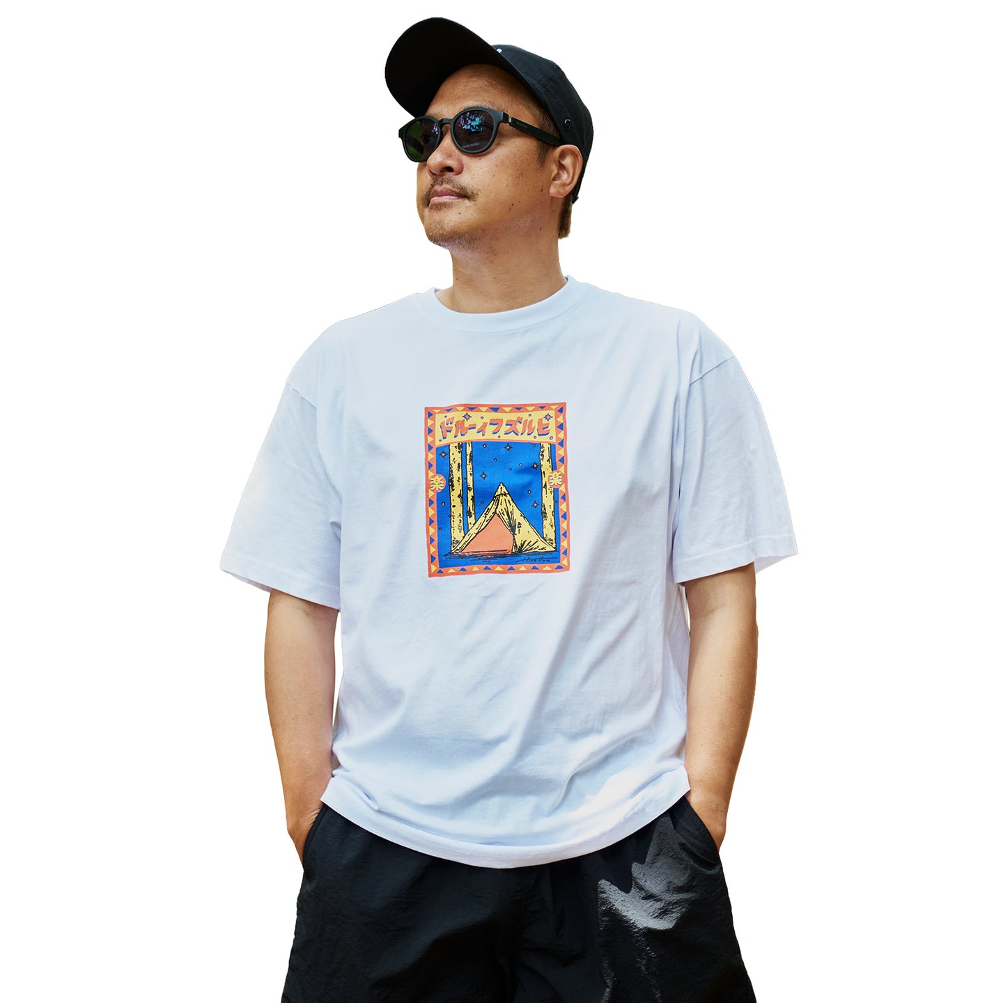 TOMOSHIBI BIG TOP T-SHIRT ホワイト