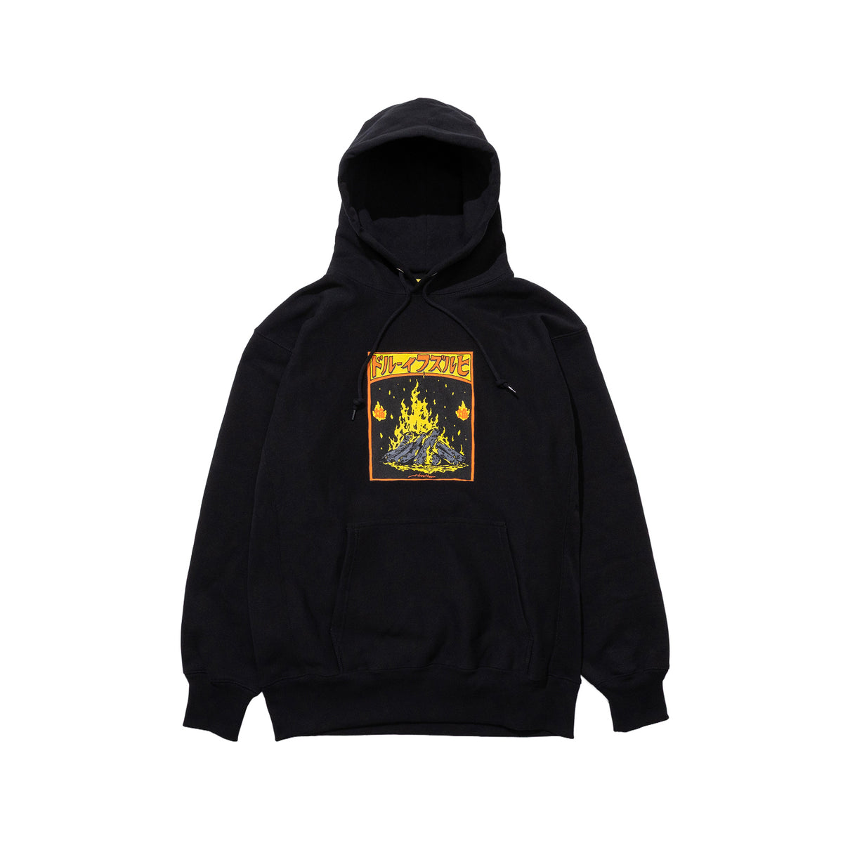 TOMOSHIBI TAKIBI HOODIE ブラック
