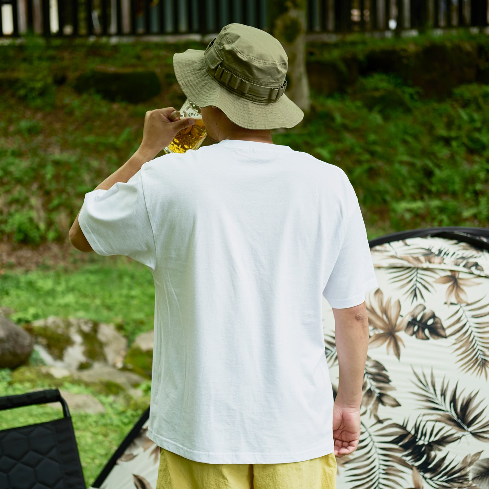 TOMOSHIBI YAMATO T-SHIRT ホワイト – HILLS FIELD